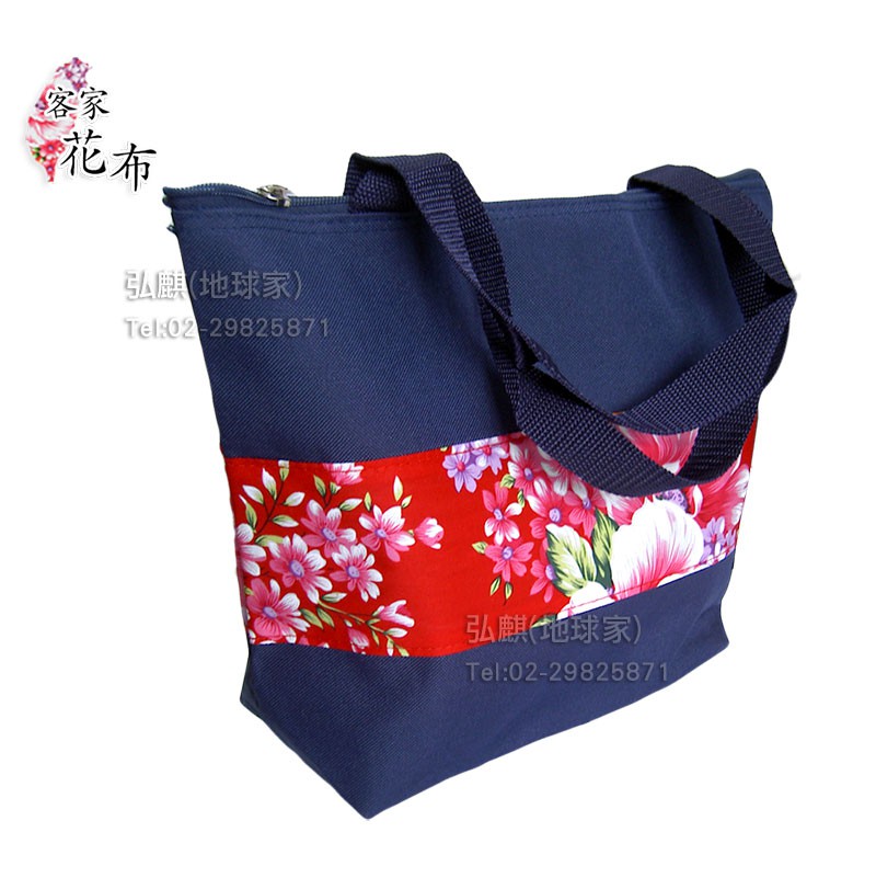 台灣製《客家花布系列》拼接肩背袋
